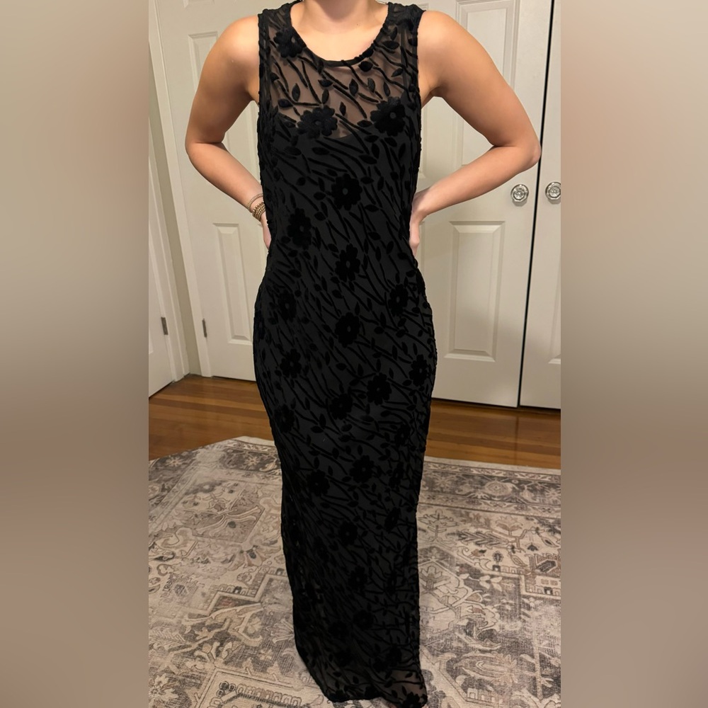 Betsey Johnson Vintage Black Lace Dress and Slip